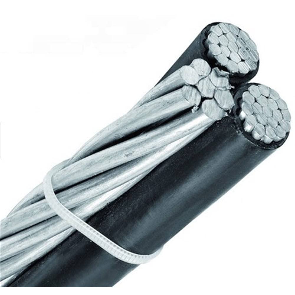 150' Nassau Cockle 2-2-4 Aluminum Triplex Overhead Service Drop Cable