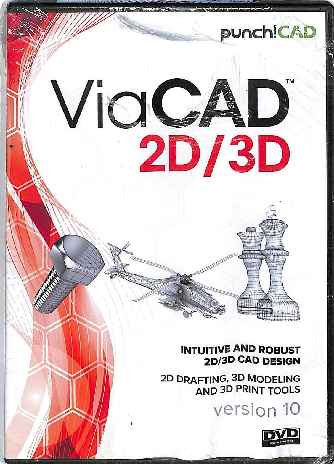 ViaCAD 2D/3D Version 10 PC/Mac CAD Software