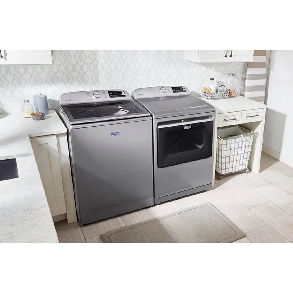 Maytag Med7230h 27" Wide 7.4 Cu. Ft. Energy Star Rated Electric Dryer - Metallic Slate