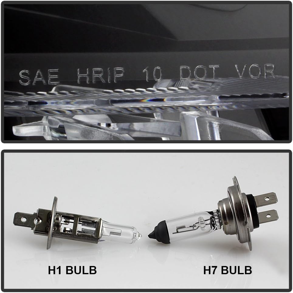 ACANII - For Black 2010-2012 Ford Fusion LED [SEQUENTIAL Signal] DRL Projector Headlights Headlamps Left + Right