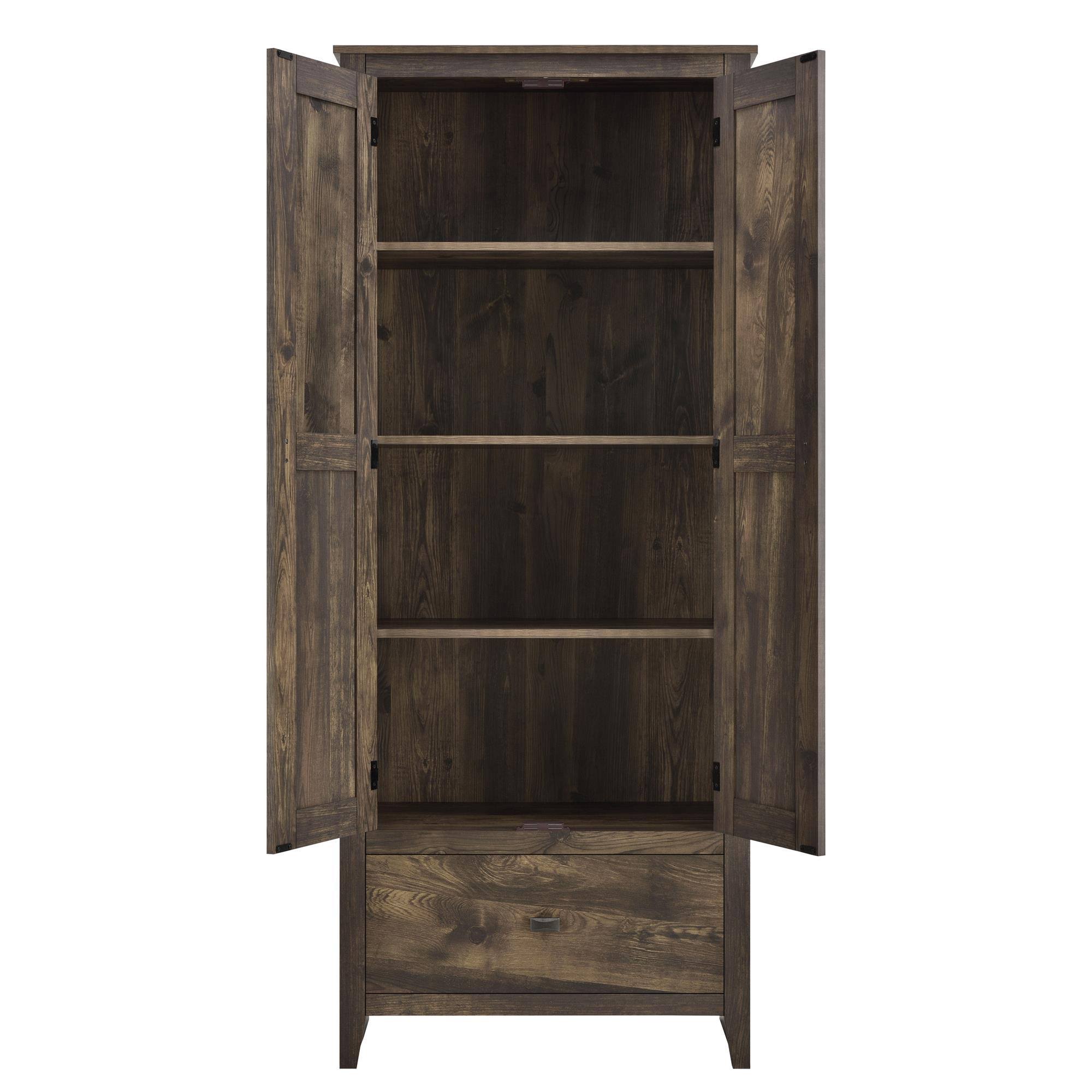 Farmington 30x22 Wide Storage Cabinet, Rustic