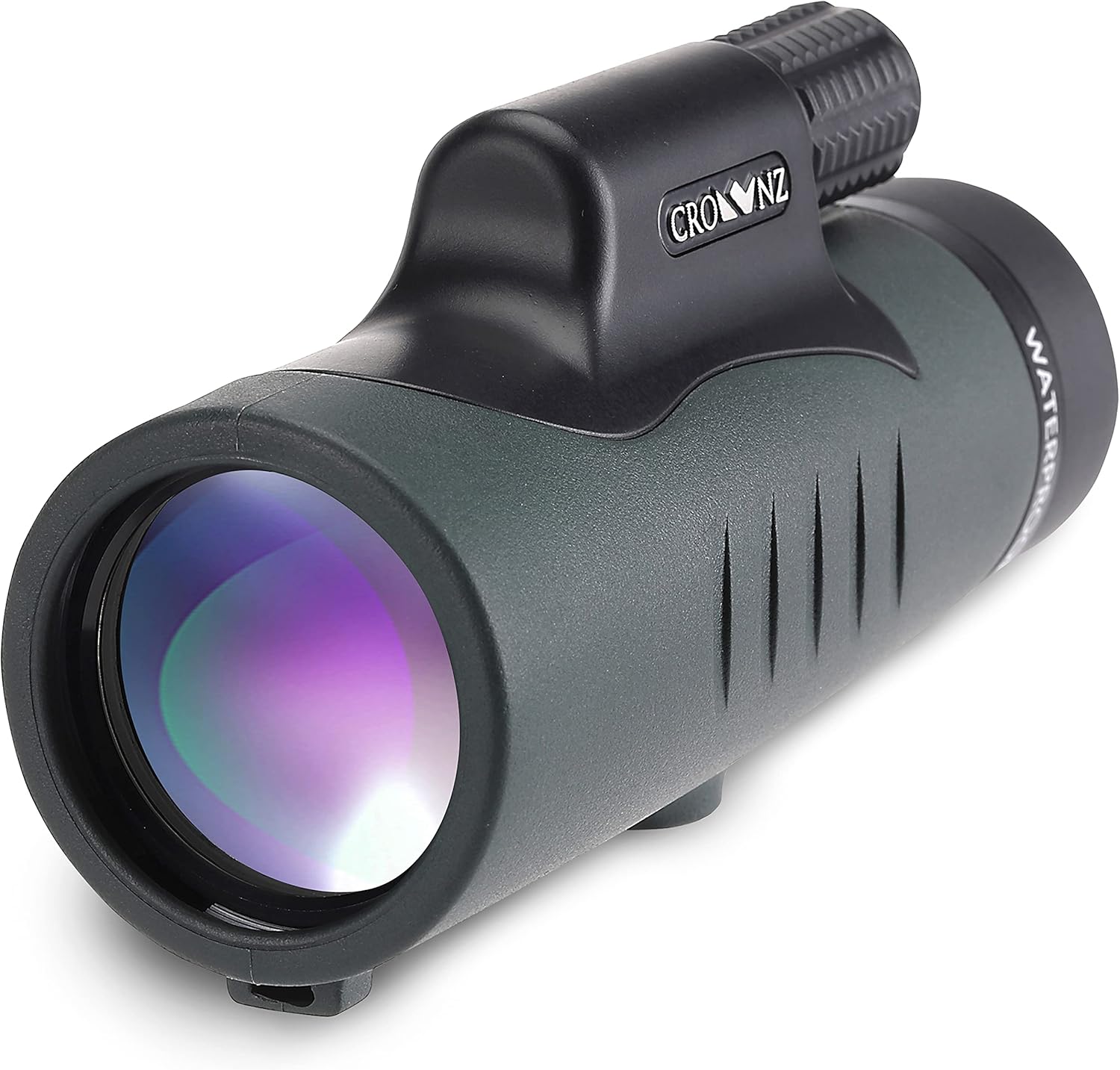 Crownz Monocular Telescope Day Low Night Vision High Power Monocular with Quick Smartphone Holder Tripod BAK4 Prism Dual Focus for Bird Watching Hunting Camping, Waterproof Fog Proof Shockproof Scope