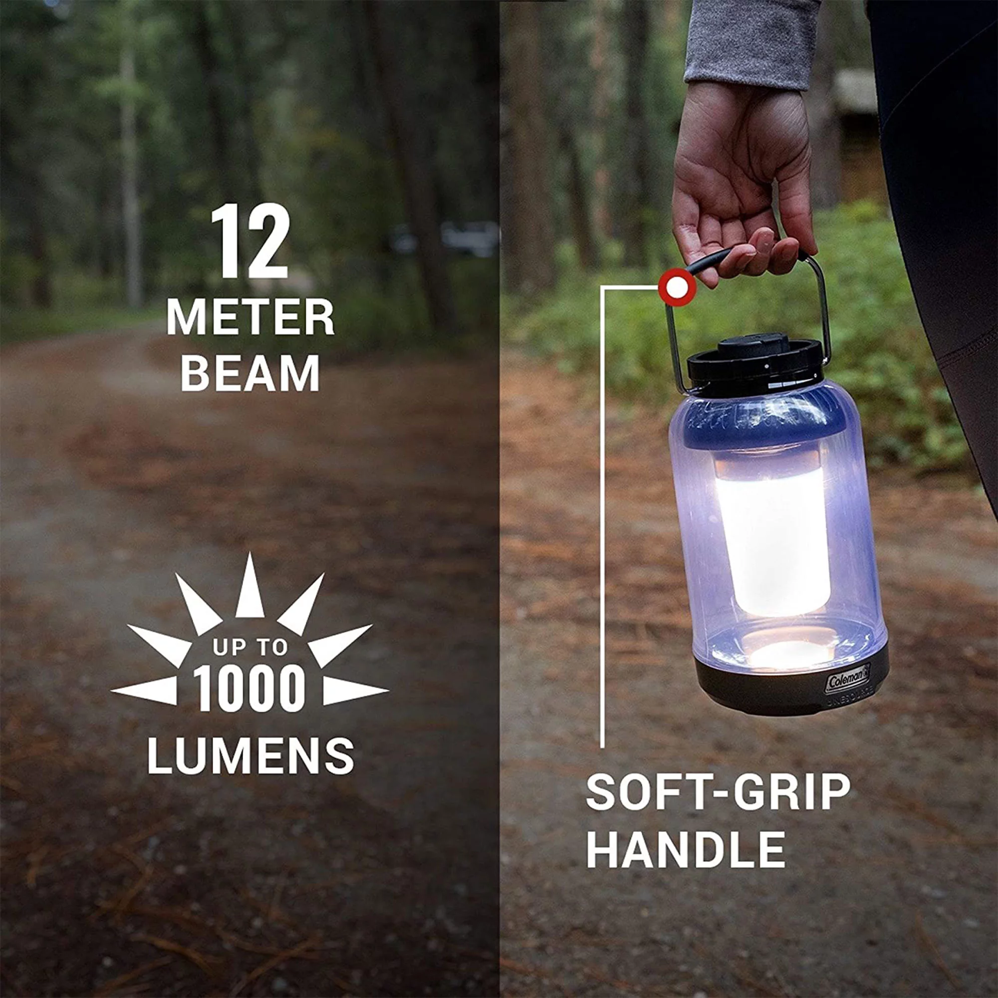 Coleman OneSource 1000 Lumens Outdoor Lantern w/ Charging Station (2 Pack)