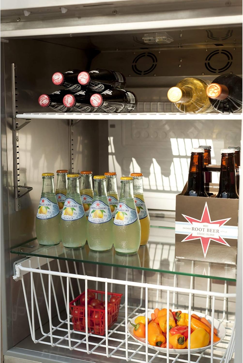 Coyote 21-Inch Outdoor Rated Compact Refrigerator, Left Hinge, 4.1 Cu. Ft., CBIR-L
