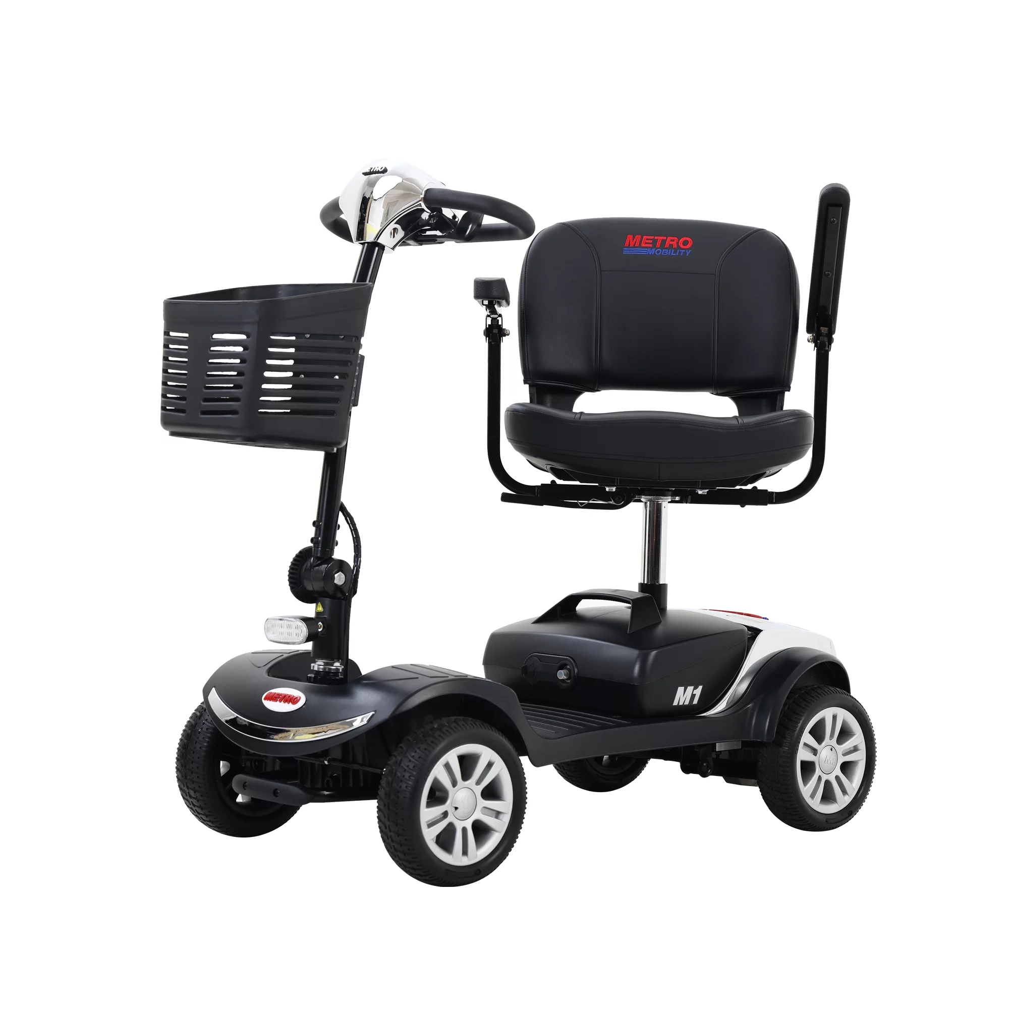 Travel Mobility Scooter, Heavy Duty Electric Scooters with 4 Anti-Tip Wheels, Compact Lightweight Mobility Scooters for Senior Adults Elderly, Foldable Mobility Scooter, Holds 300lbs, Purple
