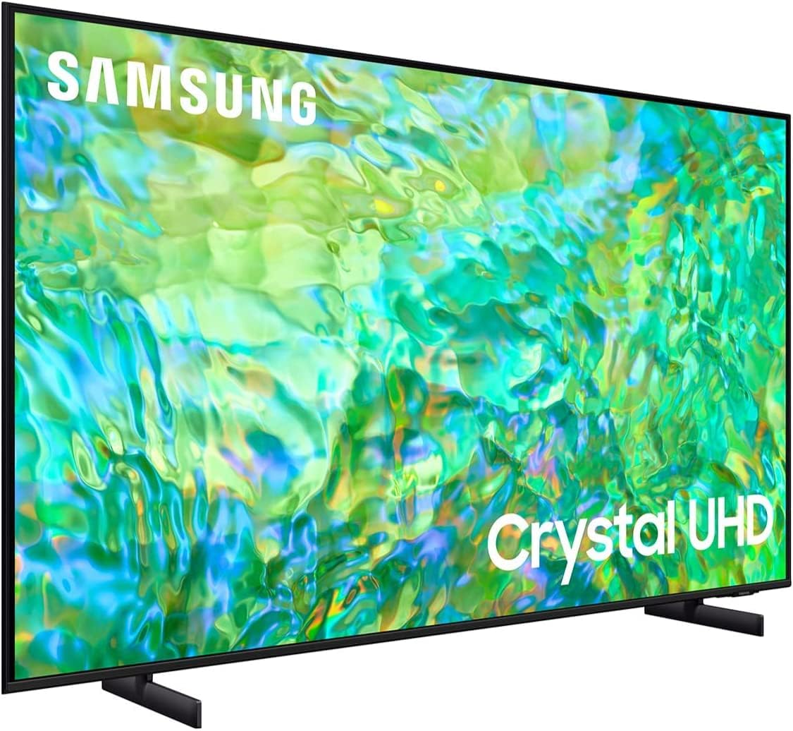 Samsung UN50CU8000 50-Inch Class Crystal UHD CU8000 Series PurColor, Ultra Slim, Solar Remote, Smart TV with Alexa Built-in (UN50CU8000FXZA, 2023 Model) Includes Free 2 Year Warranty