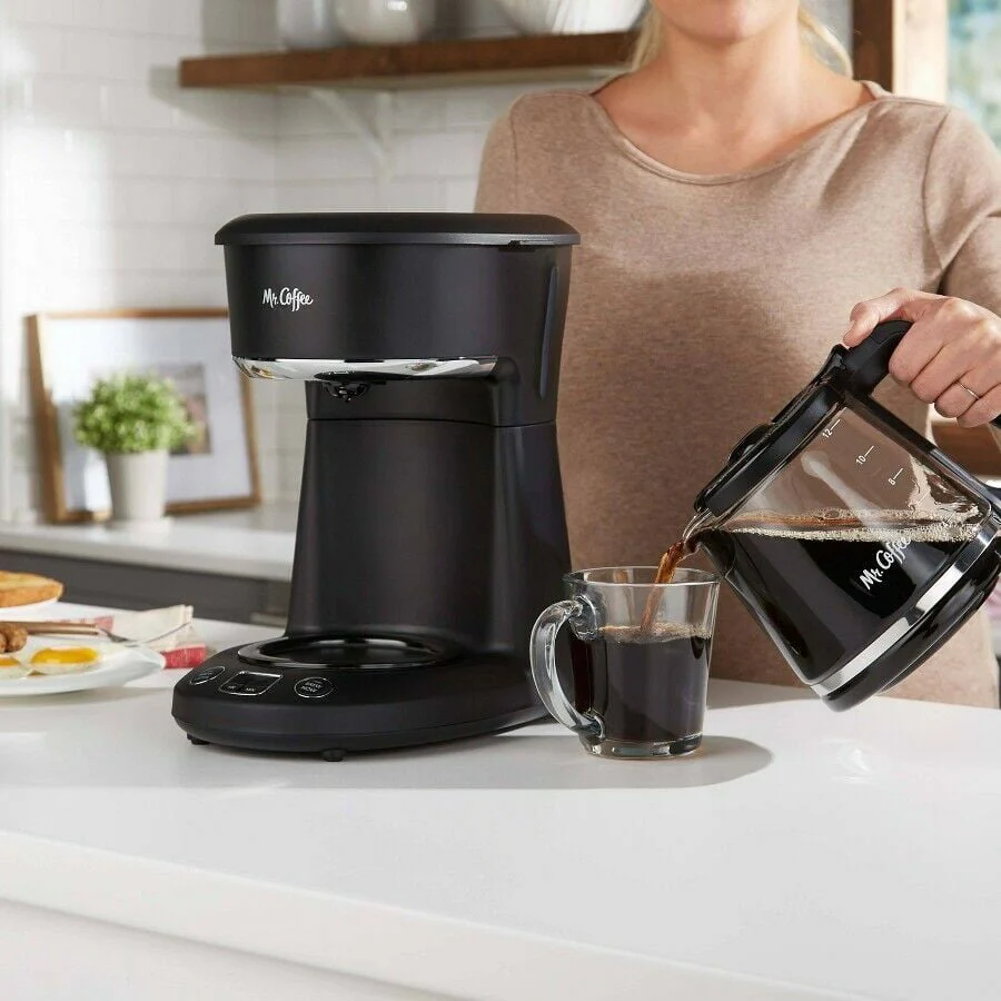 Mr. Coffee 12-Cup Programmable Coffeemaker, Brew Now or Later, Black