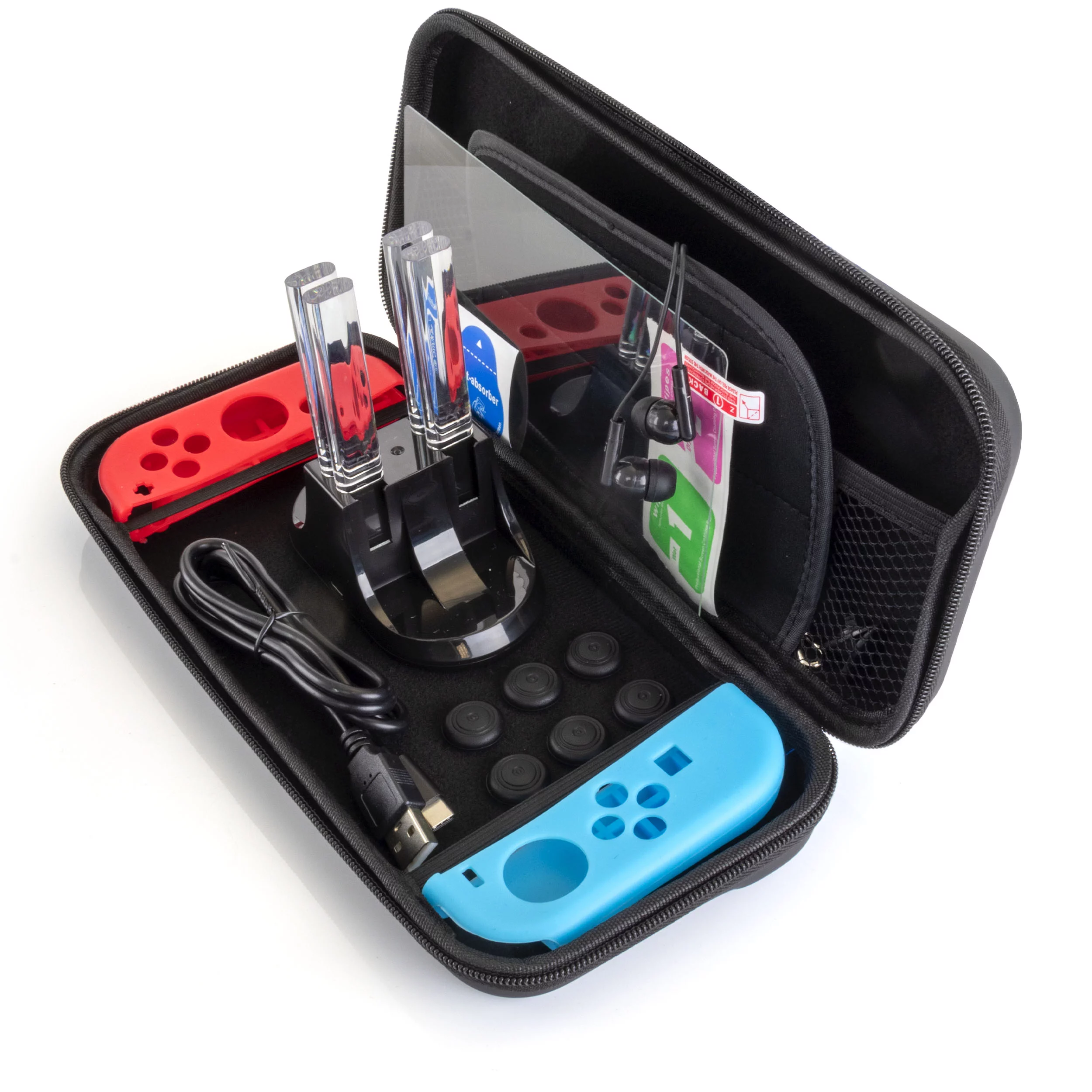 Nintendo Switch Neon Mario Kart 8 Bundle with Accessories
