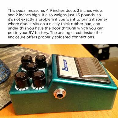 Ibanez TS9B Bass Tube Screamer OVERDRIVE Pedal