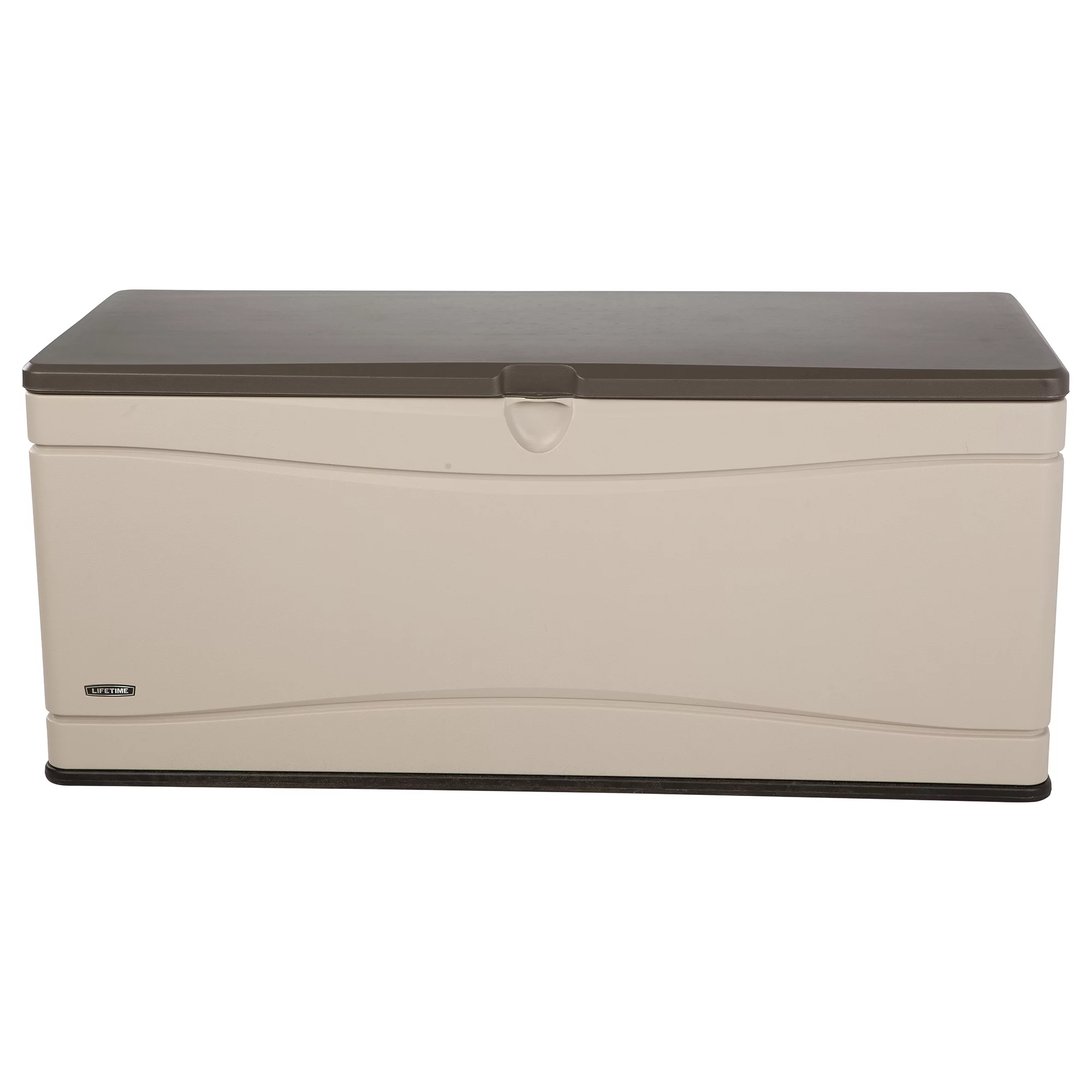 Lifetime Heavy-Duty 130 Gallon Plastic Deck Box, Desert Sand (60012)