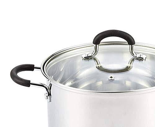 Cook N Home 8 Quart Stainless Steel Stockpot Saucepot with Lid
