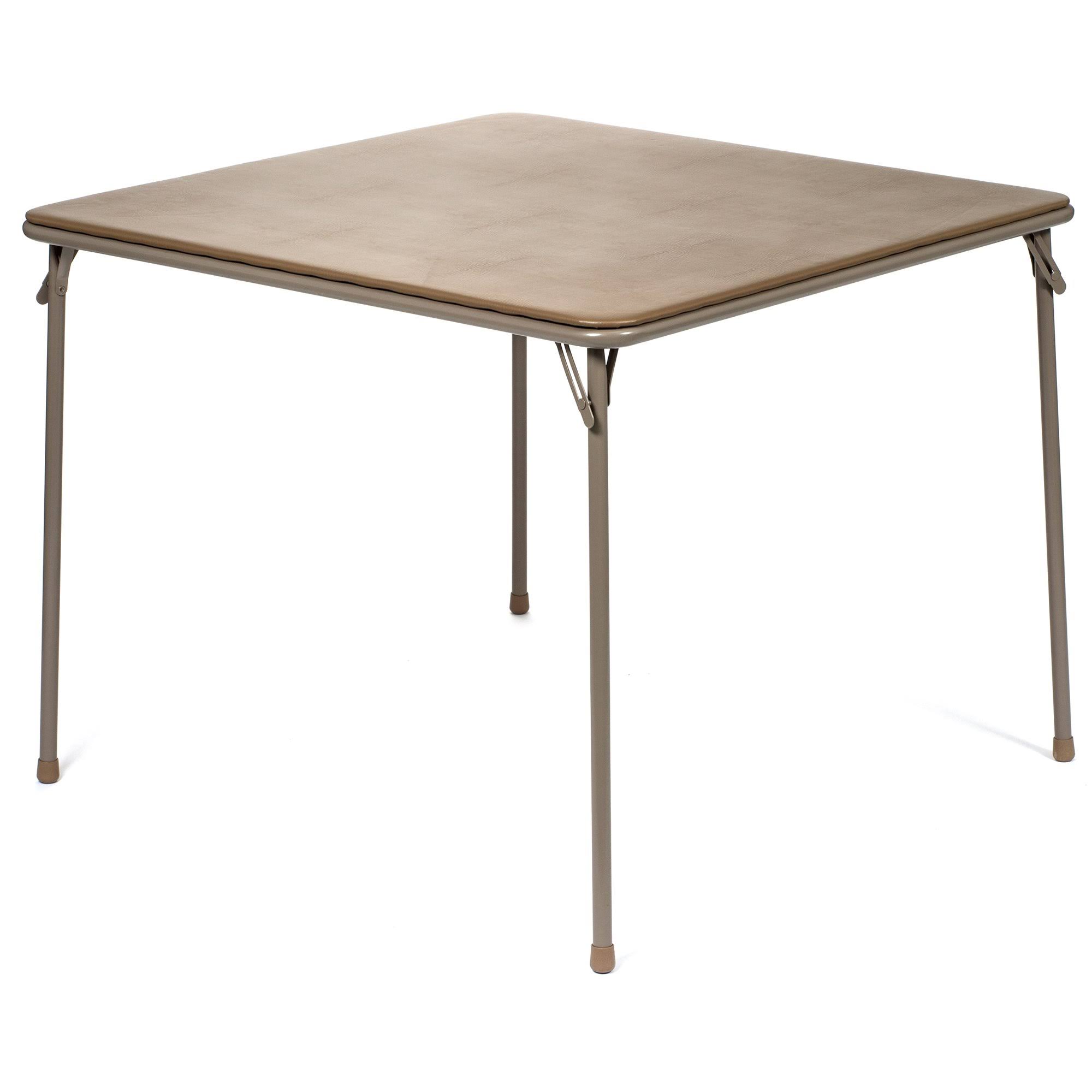 XL Series 38x22 Square Folding Card and Game Table, Wheelchair Accessible - Beige