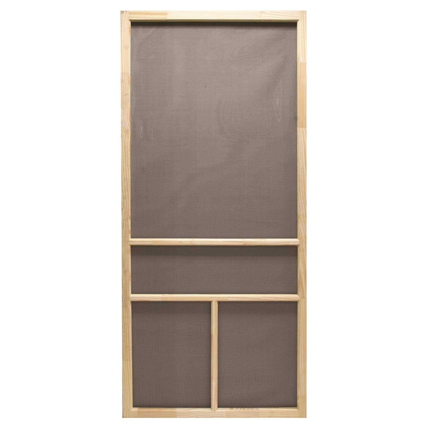Precision 80-1/2 in. H X 36 in. W Dogwood Natural Wood Wood Screen Door - Shop Hardware Tools Online Store