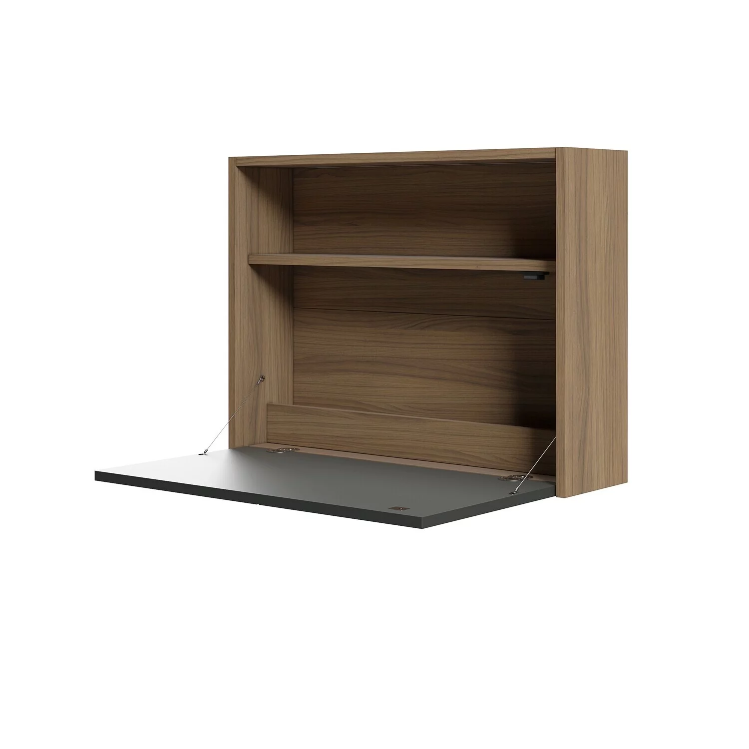 Homestock Urban Upmarket 352457 Slim Secretary Desk, Nutmeg and Charcoal Grey