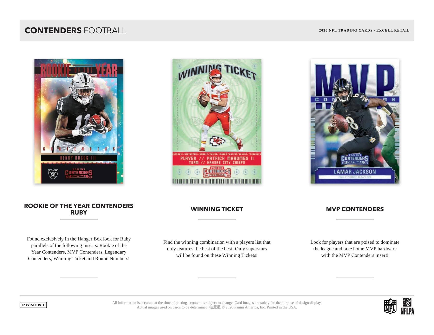2020 Panini Contenders Football Mega Box