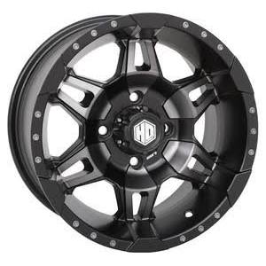 4/156 STI HD7 Alloy Wheel 14x7 4.0 + 3.0 Matte Black/Radiant Red 14hd703-red, Size: 18