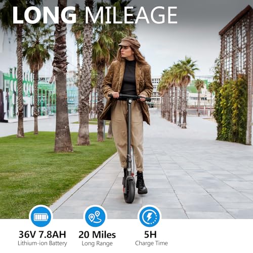 SISIGAD Electric Scooter Adults 10" Tires, 600W Peak Motor, Max 22 MPH Speed, 30 Miles Long Range, Portable Folding E-Scooter for Commuting with Dual Brakes, LCD Display APP Control