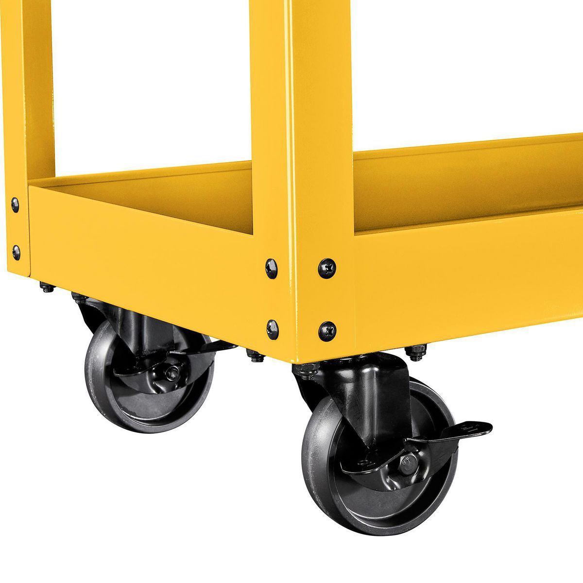 U.S. GENERAL 30 in., 1-Drawer Service Cart, Yellow