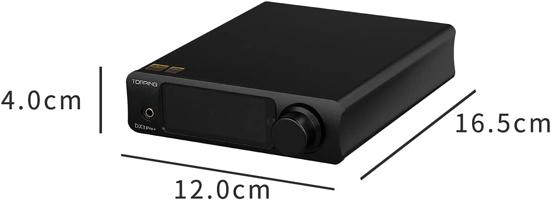 Topping DX3 Pro+ ES9038Q2M Bluetooth 5.0 LDAC Audio Decoder DSD512 DAC AMP NFCA Headphone Amplifier Pre Amplifier (Silver)