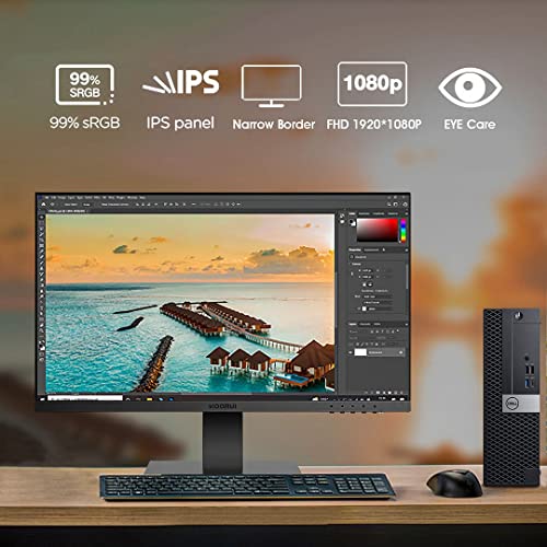Dell OptiPlex 5050 Desktop Computers with 24 inch Monitor PC Bundle, 16GB DDR4 Ram 512GB M.2 NVMe SSD, WiFi, Bluetooth, i5-6500 3.2GHz, HDMI, Windows 10 Pro (Renewed)