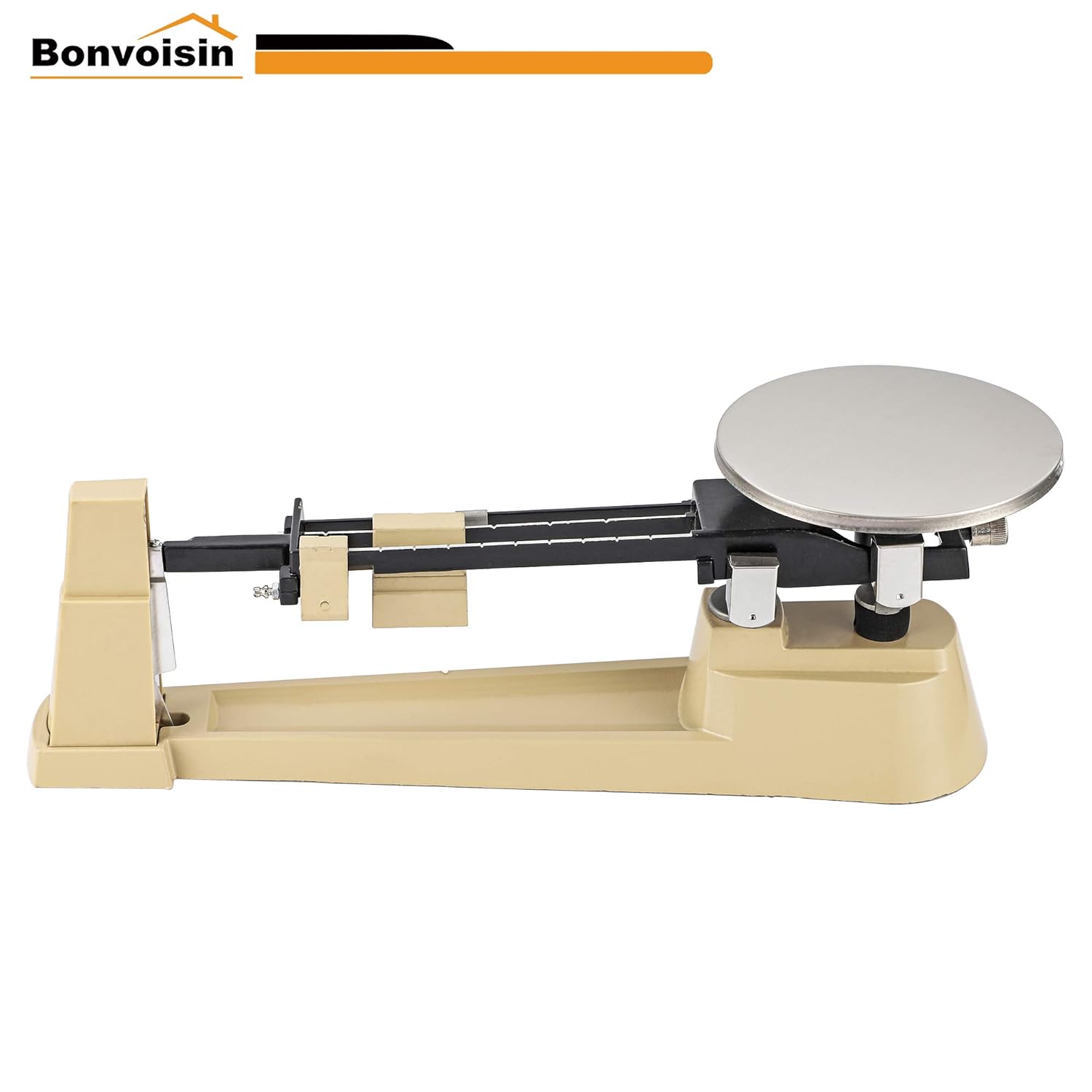 Triple Beam Scale Bonvoisin Lab Mechanical Balance 2610g/0.1g with Stainless Steel Weighing Platter (Triple Beam Scale)