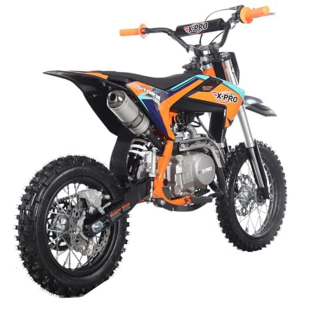 X-PRO Brand New 125cc Dirt Bike with Automatic Transmission, Electric Start, Big 14/12 Tires