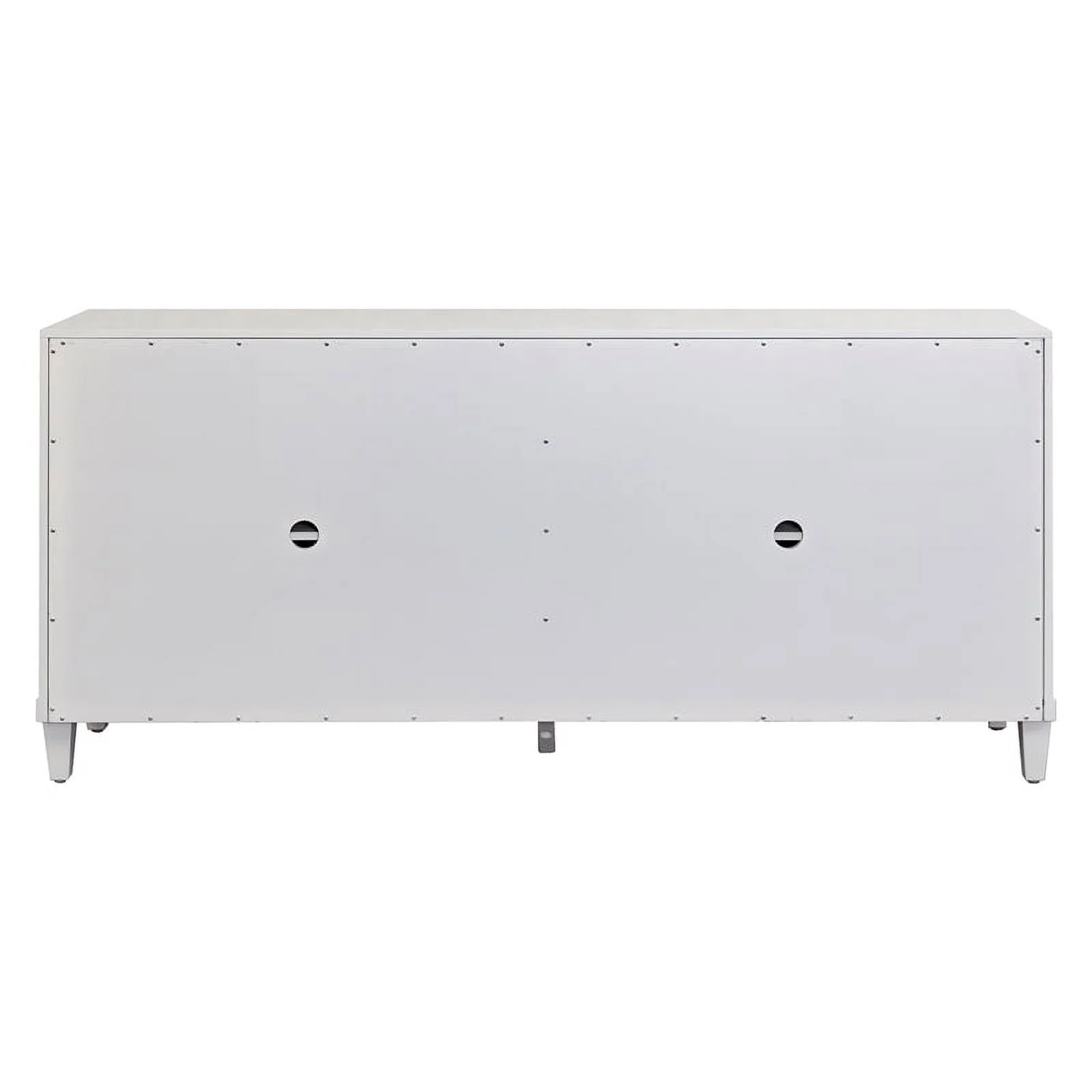 Modern Wood 80" Console with with doors TV Stand Fully Assembled White