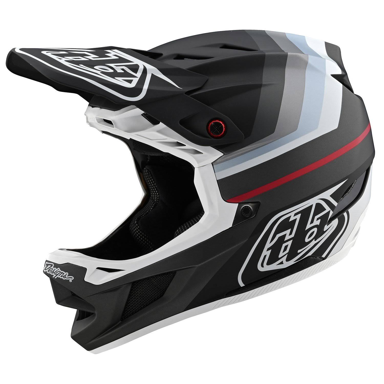 Troy Lee Designs D4 Composite Mirage Helmet - Black-Silver