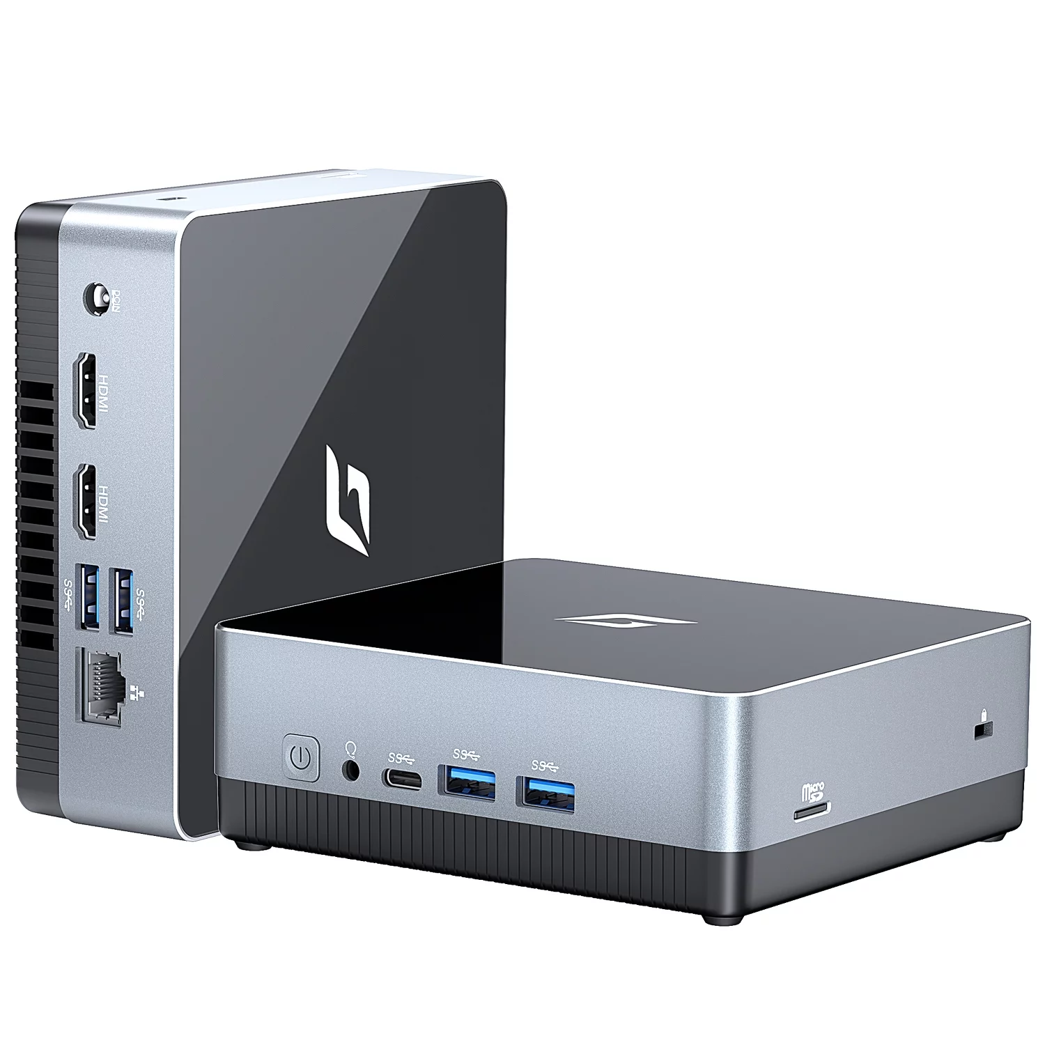 CyberGeek Nano Win 11 Pro Mini PC, Intel N5095A Quad-Core(Beat N5105) Up to 2.9Ghz, 16GB RAM 3200MHz, 256GB SSD Mini Computer, Micro Desktop with 4K Dual Display, USB-C, WiFi/BT, RJ45/HDMI/VESA - Curated Treasures Market