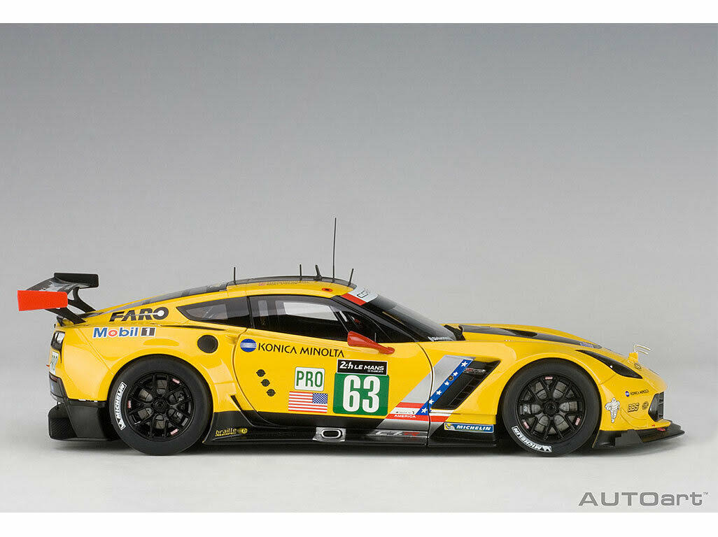 Chevrolet Corvette C7 R #63 Jan Magnussen / Antonio Garcia / Ryan Taylor Le Mans (2016) 1/18 Model Car by AUTOart