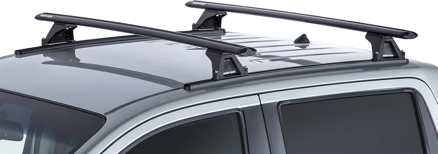 Rhino Rack Cap Topper Canopy Tonneau Cover Truck Tracks (70"), Black (RTC18)