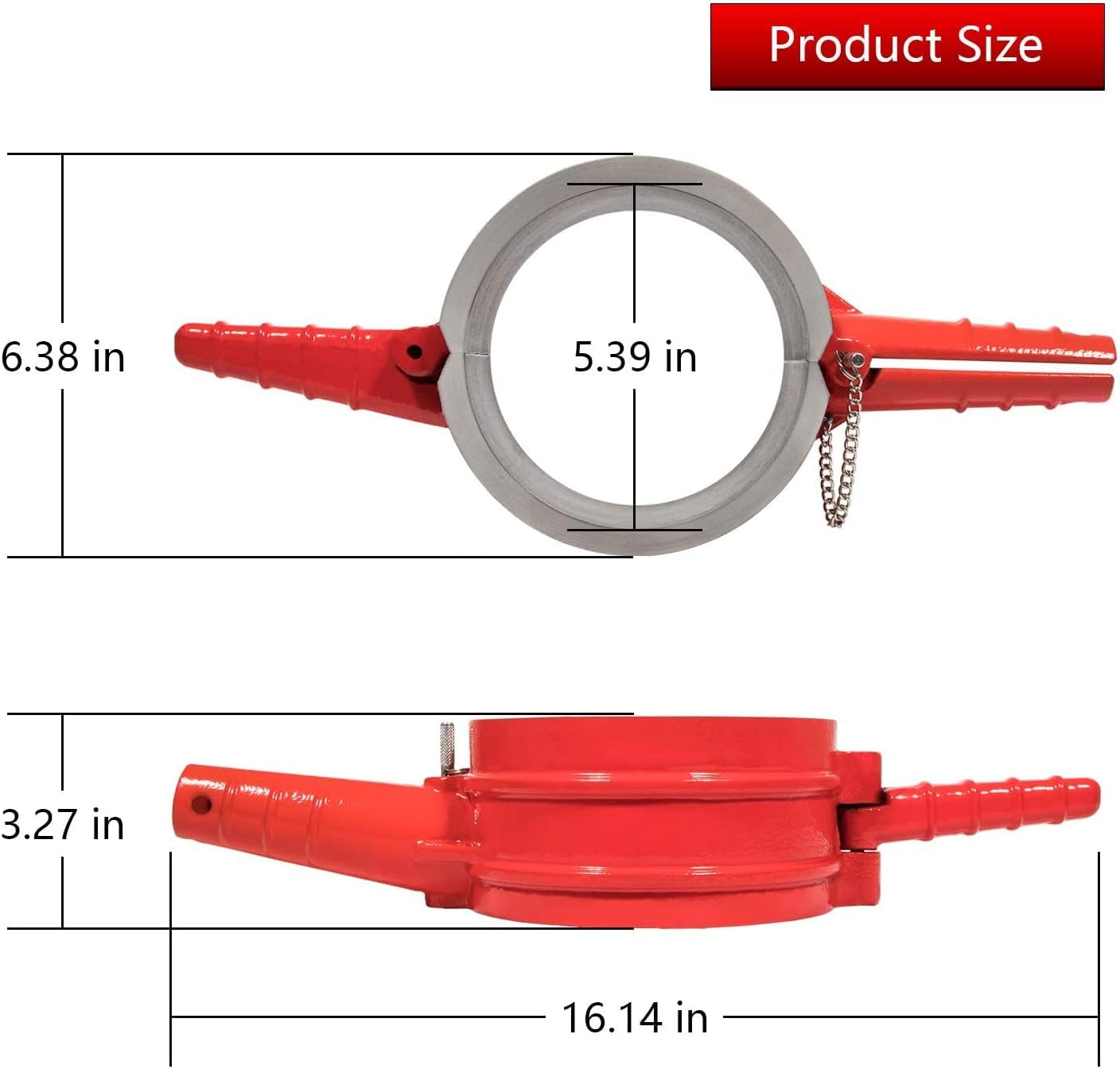 ROUTEKING 7040 Piston Ring Compressor Tool for Cummins ISX/QSX 15, Caterpillar 3400, C-15 with 5.4" bore, Alternative to PT-7040 5299448 5299447 5299339, with Anti-Polishing Ring Adapter (4 PCS)
