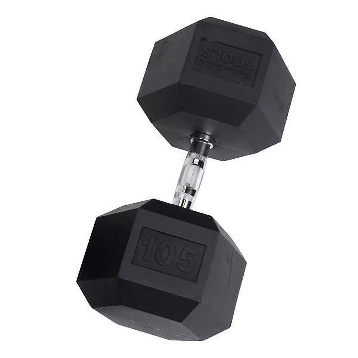 Rubber Coated Hex Dumbbells 55 lb.