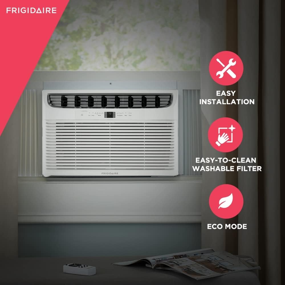 Frigidaire Window-Mounted Slider Casement Air Conditioner, 8,000 BTU, in White