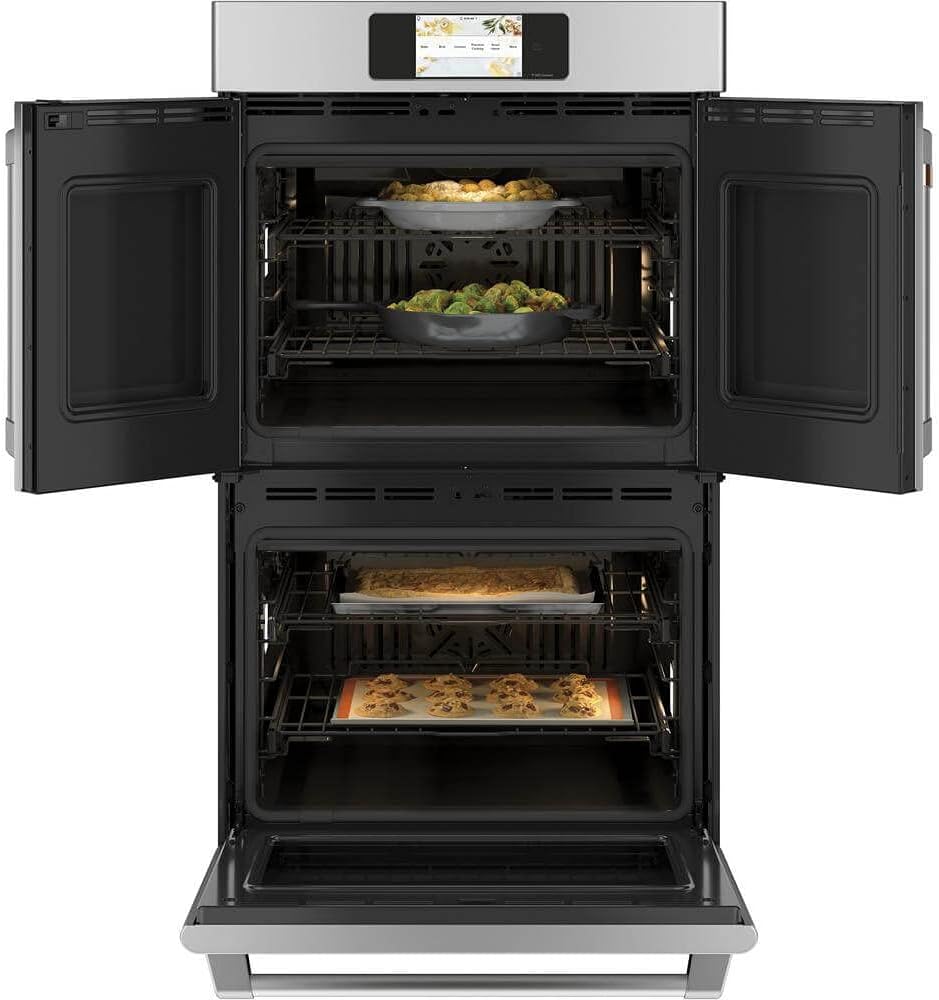 Cafe CTD90FP2NS1 30" Professional Stainless Steel French Door Smart Double Wall Oven with 10 cu. ft. Total Capacity Convection French Door Sabbath Mode
