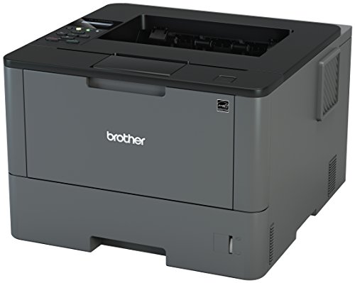 Brother Monochrome Laser Printer, HL-L5200DW, Wireless Networking, Mobile Printing, Duplex Printing, Amazon Dash Replenishment Ready, Black, 2.3