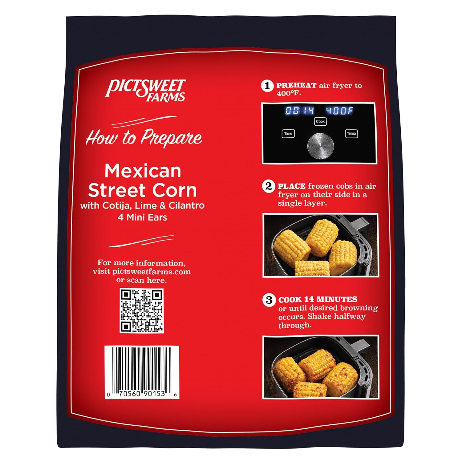 Pictsweet Farms® Seasoned Vegetables for the Air Fryer Mexican Street Corn- 4 Mini Ears