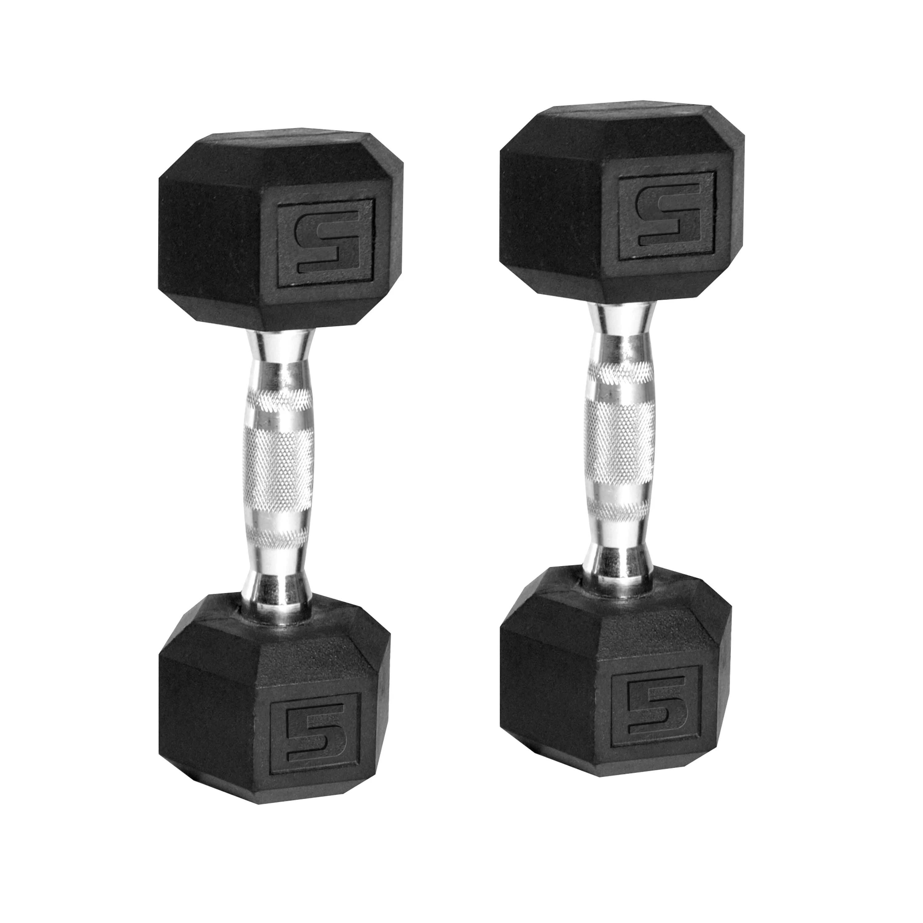 CAP Barbell, 20lb Coated Rubber Hex Dumbbell, Pair