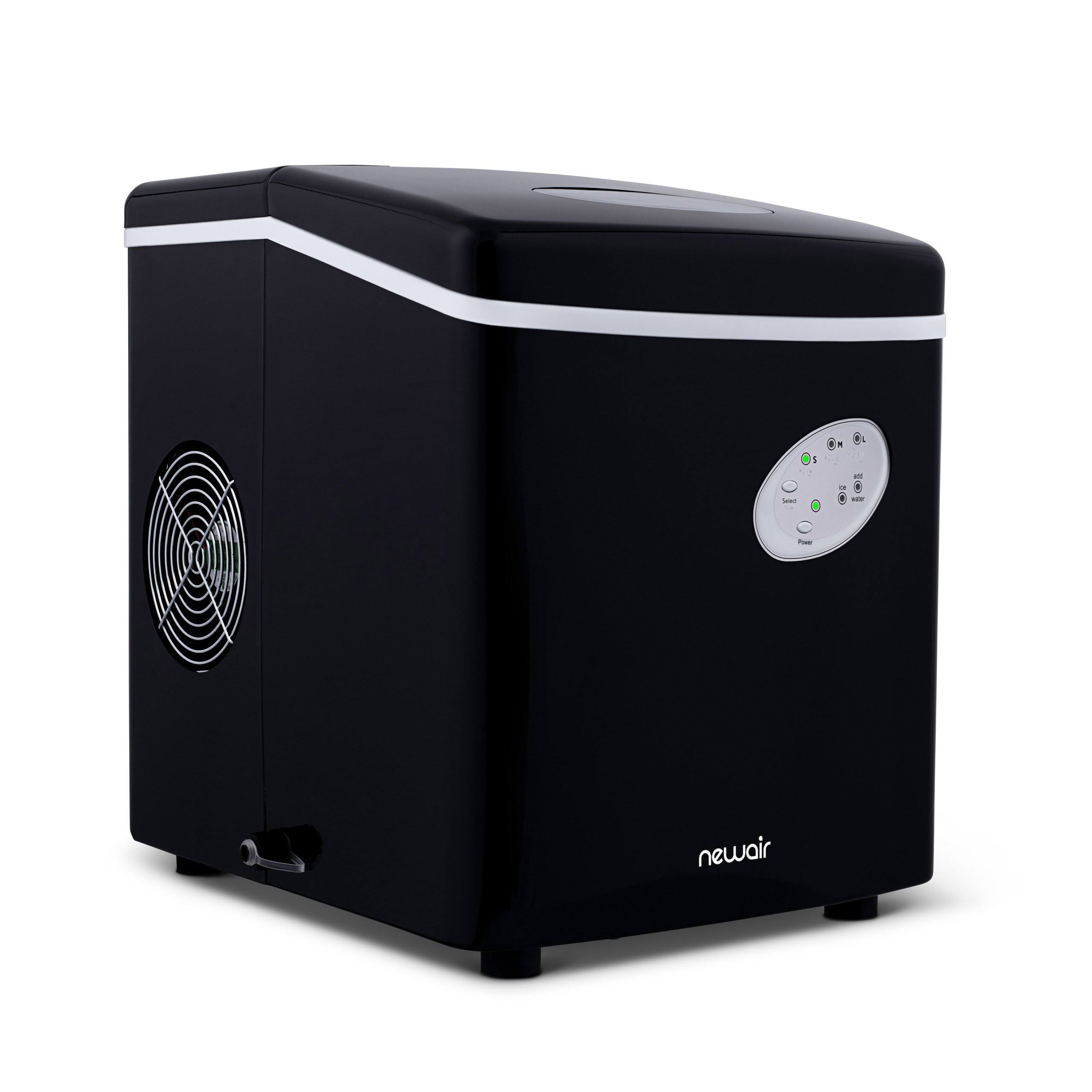 NewAir Countertop Ice Maker, Black, 28 lbs per Day - Megean