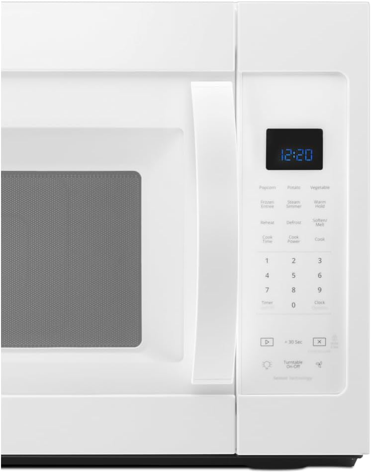 Whirlpool 1.9 cu. ft. Over The Range Microwave in White with Sensor Cooking and Steam