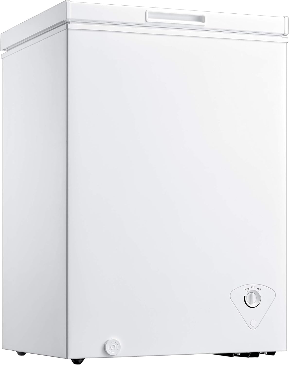 Smad Chest Freezer 3.5 cu.ft Small Freezer Chest for Home Kitchen Grocery Basement, White