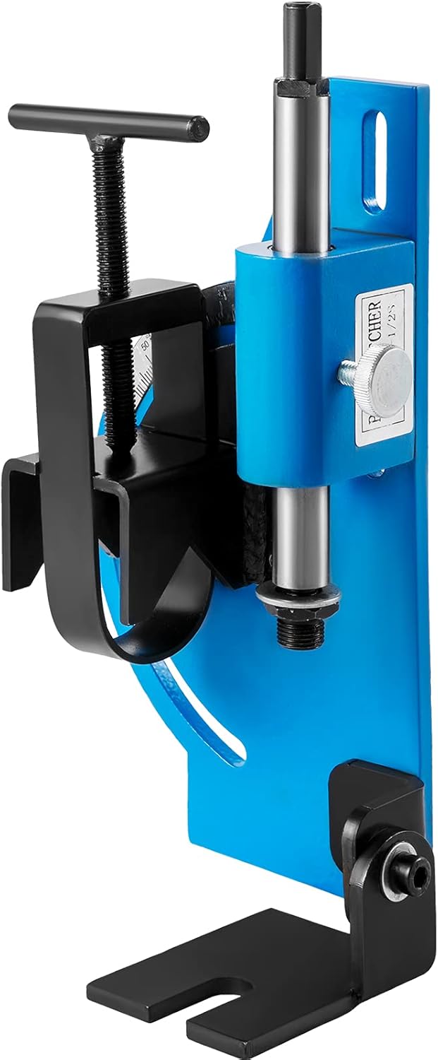 VEVOR Tube Notcher Kit 60 Degree Pipe Tubing Notcher w/ 9 Pc Bi-Metal Hole Saw&nbsp;3/4" -2-1/4" with Case Tubing and Pipe Notcher 2 Drills Tube Notcher Tool for cutting holes through Metal, Wood, Plastic.