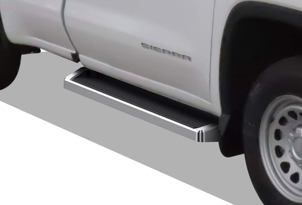 APS Premium iBoard Running Boards 6in Compatible with Silverado Sierra Regular Cab 19-22