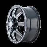 Mayhem 8101 Monstir Front Black Milled Spokes 17x6.5 8x165.1 134mm 130.18mm