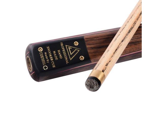 CUESOUL Classic Handmade 57 Rosewood 3/4 Piece Snooker Cue with Black Cue Case and Aluminum Telescope Extension