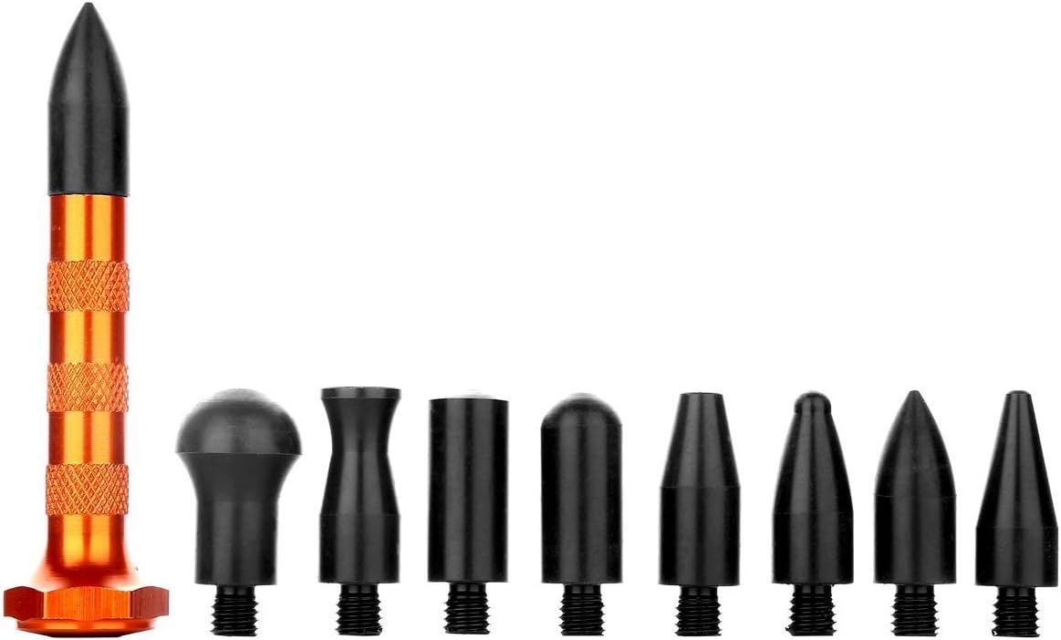 Mookis Paintless Dent Repair Kit 77PCS Dent Remoal Kit with Golden Dent Lifter, Slider Hammer, Bridge Dent Puller Kit for All Kinds of Car Body Dent Remover