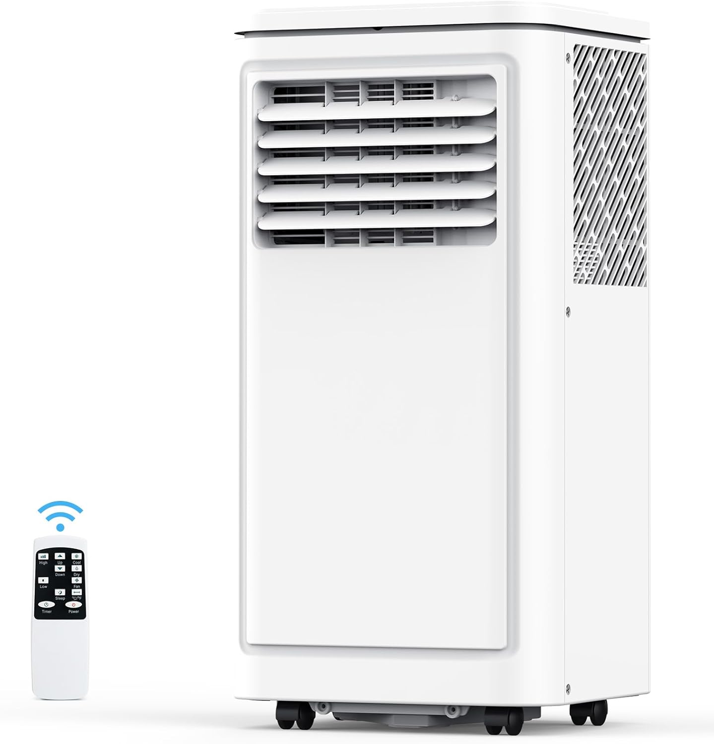 COWSAR 8,000 BTU Portable Air Conditioners Cools Up to 350 Sq.Ft, Portable AC Unit with Remote, Built-in Cool, Dehumidifier, Fan, Sleep Modes, Room Air Conditioners with LED Display/Installation Kits