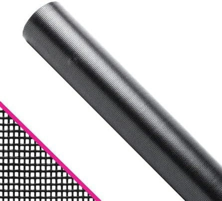 Florida Glass Privacy Screen Mesh Kit - (36 in x 100 ft) Roll of Screen & Roller Tool - Vinyl-Laminated Fiberglass Mesh Screen Roll for Pool Enclosure - Charcoal - Curated Treasures Market