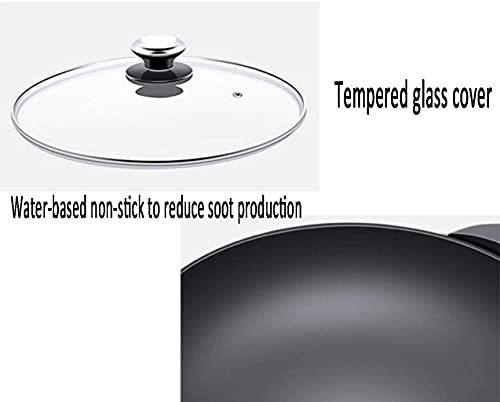 Electric Wok, Home Multi-Function Electricity Pot, Non-Stick, Integrated Electric Cooker, for Kitchen Restaurants