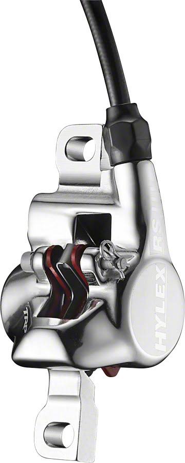 TRP Hylex RS Disc Brake and Lever - Rear, Hydraulic, Post Mount, EZ Plug, Gum/Silver